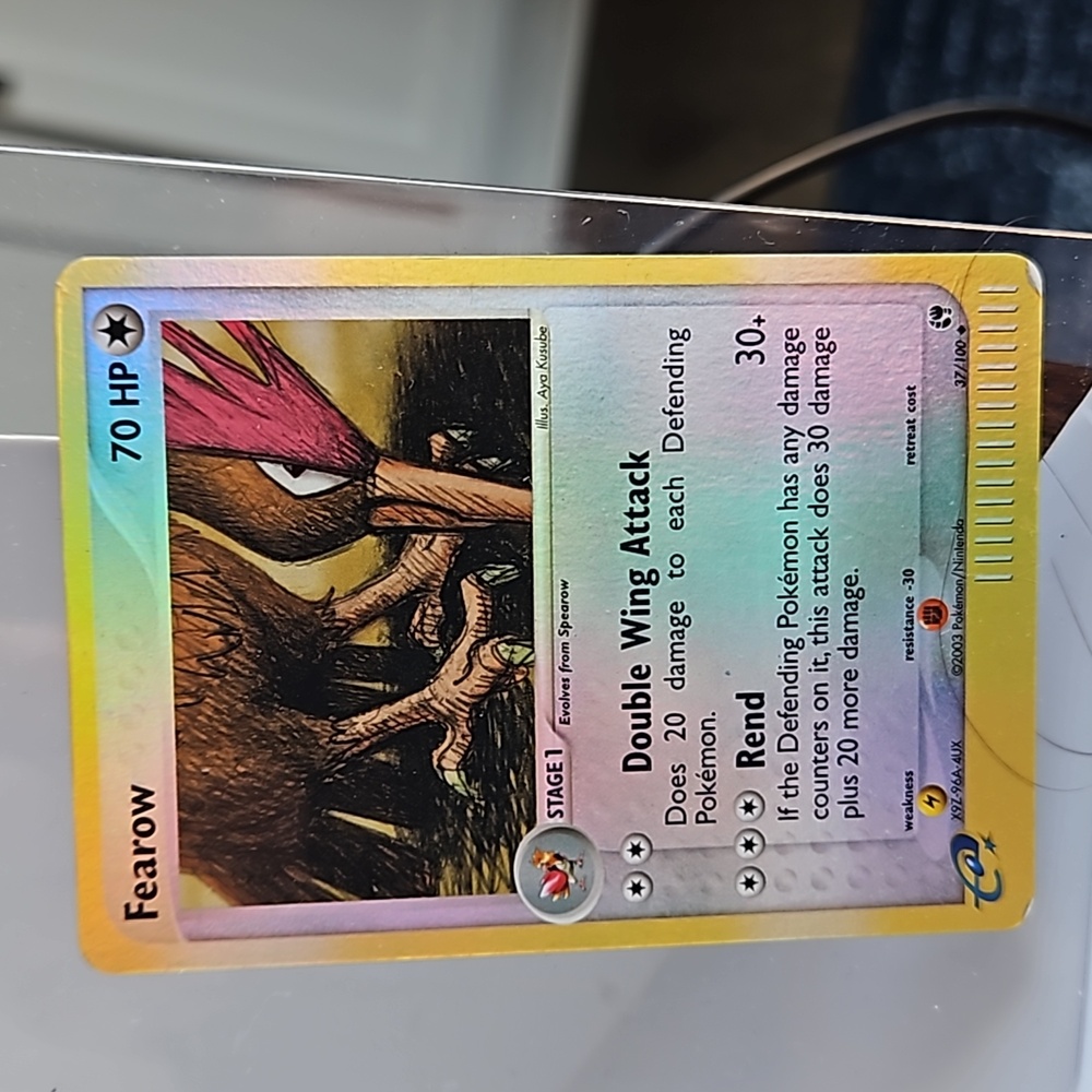 POKEMON ~Reverse Holo Fearow #37/100 Uncommon